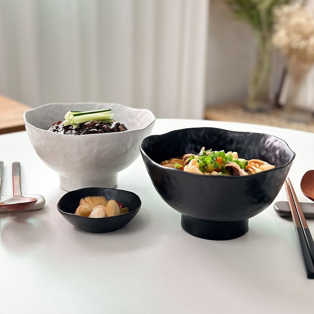 원키친몰 너울 도자기 한식 그릇 덮밥 우동기 라면그릇 면기 굽볼 막사발 3호