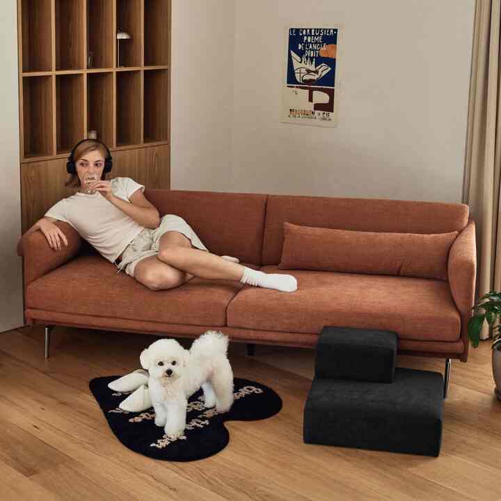 SerenDip ファブリック 3人掛けソファ［4色・3サイズ］