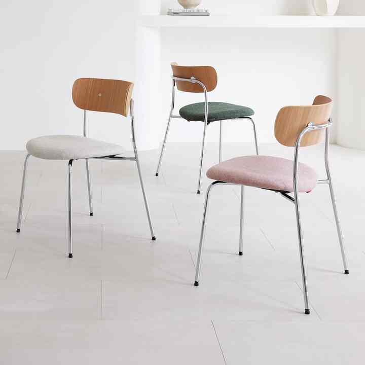 REVE ファブリック チェア［3色］