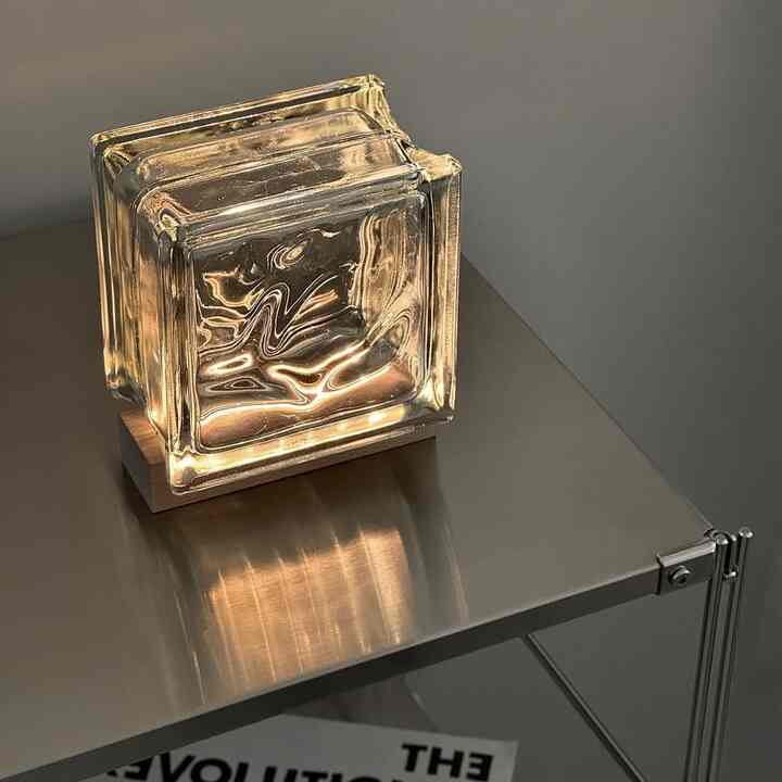 NIMBUS ガラスブロックランプ［3色］