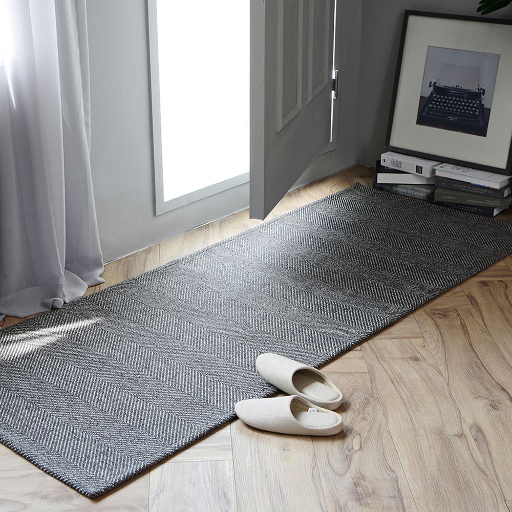 한빛카페트 먼지없는 헤링본 발탄 사이잘룩 러너 침실러그 겸 주방매트 8컬러