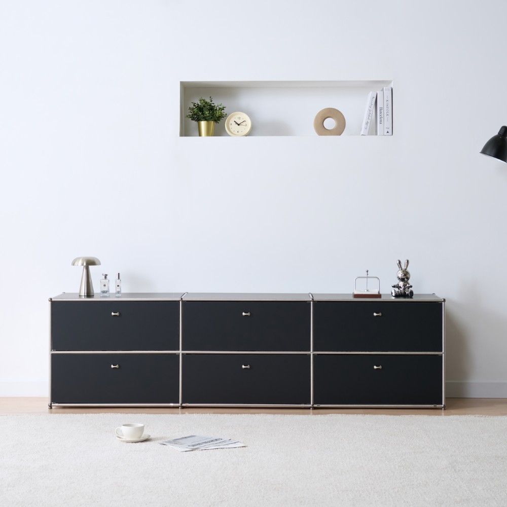 [신상품] 다있쇼 모듈 2000 거실장 티비 다이 스텐 미드센츄리 서랍형 수납장 원목