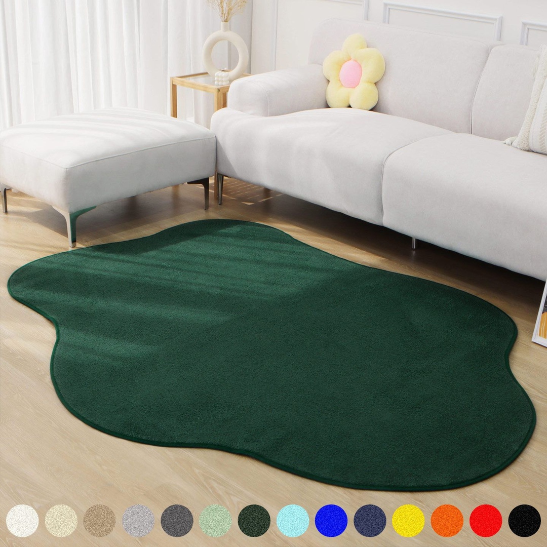 파스텔 아뜰리에 비정형 단모 워셔블 러그 카페트 14colors 9size