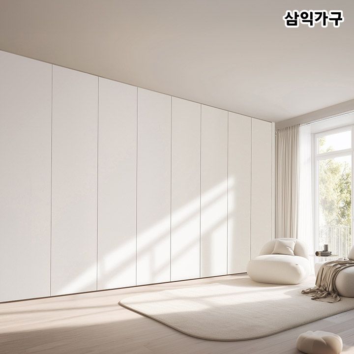 삼익가구 더프라임 E0등급 LPM 무광 붙박이장 15cm/30cm(3colors) 