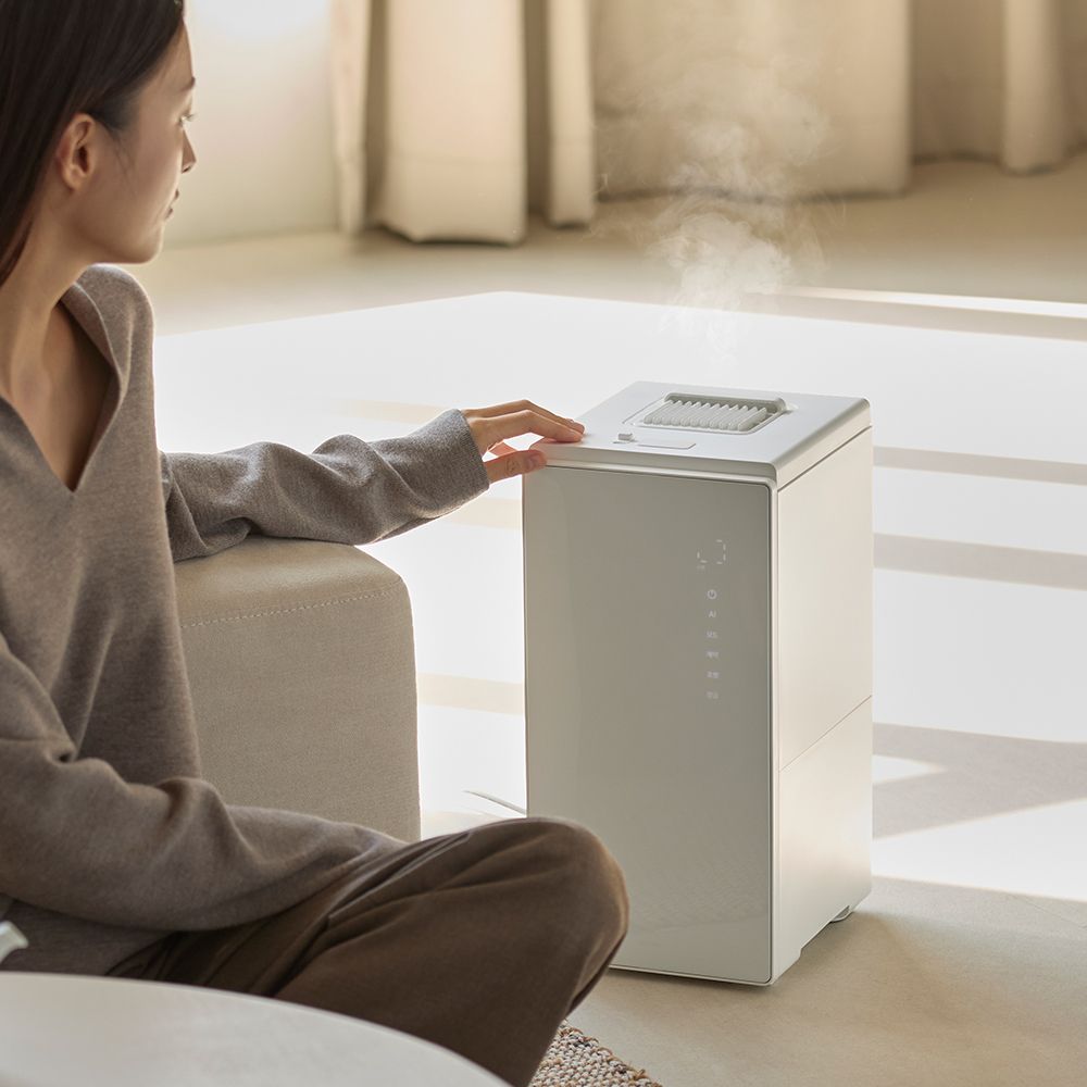 다룸 다룸 퓨어 AI 가열식 가습기 6L 대용량 올 스텐 간편 통세척 신생아 안전 살균