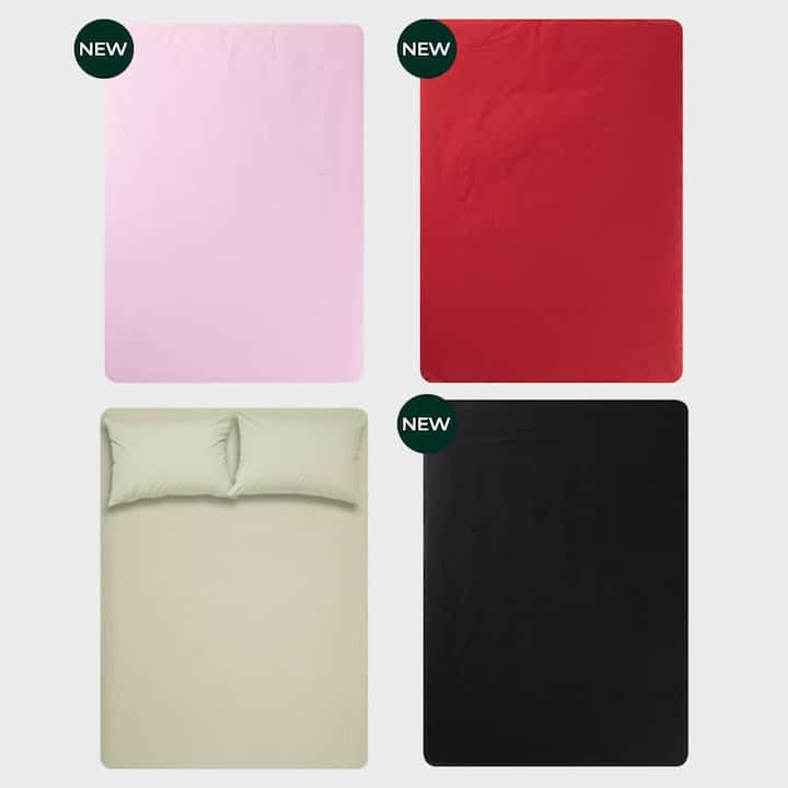 コットン ベーシック ボックスシーツ［7色・3サイズ］