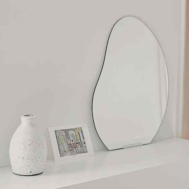 ぺブル ノーフレーム ミラー M 縦型