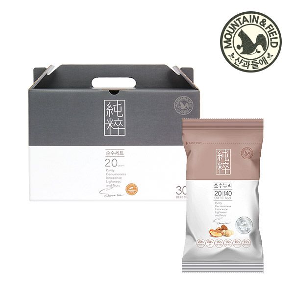 산과들에 순수누리 30입 선물세트 하루견과 견과류 선물세트