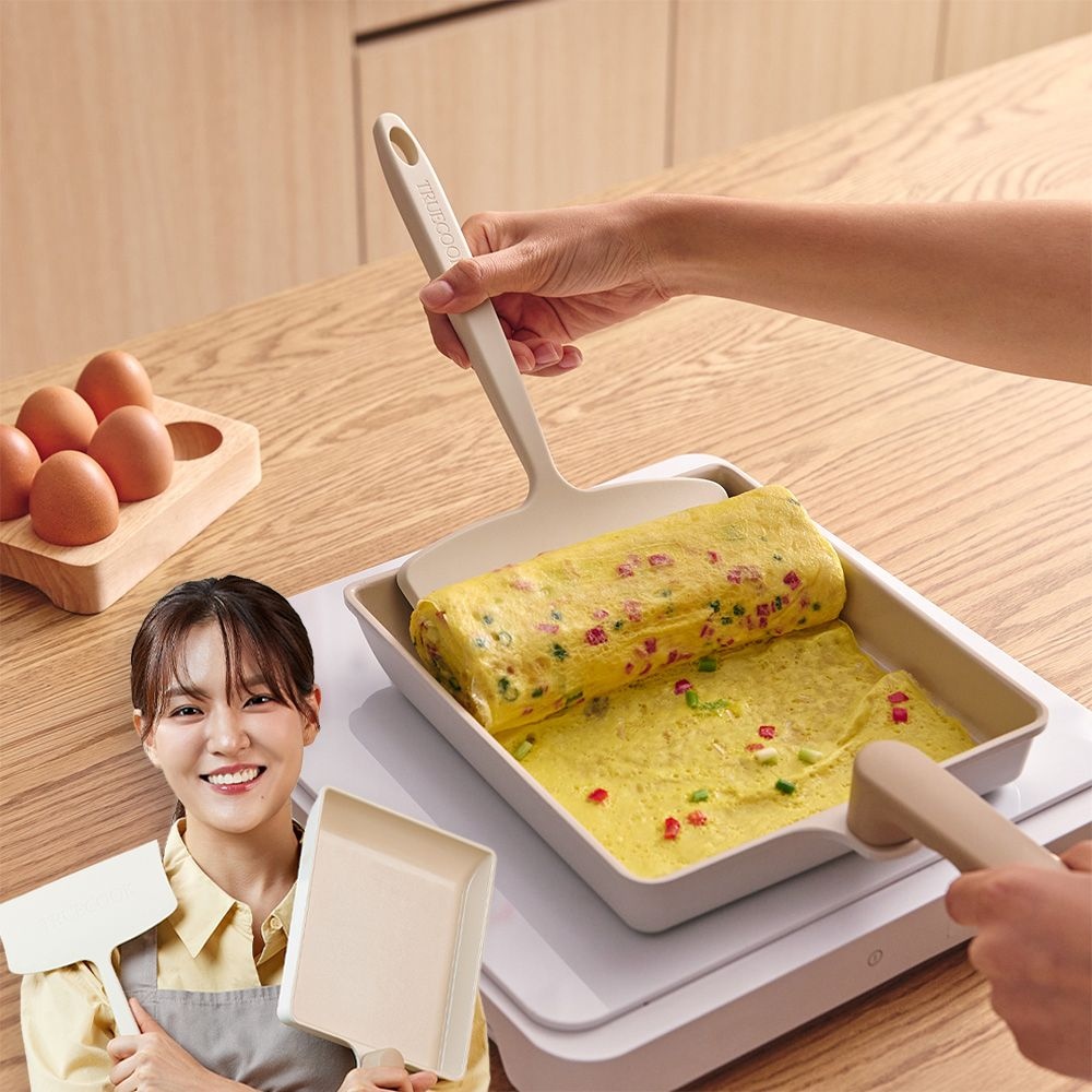 [블프20%쿠폰] 30만개 이상판매! 자이언트/미니 계란말이팬+전용뒤집개 세트