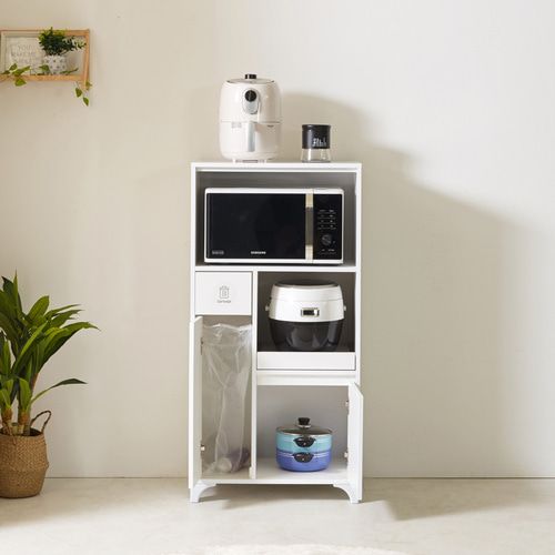 Sellionaire 블록인 멀티 분리수거함 겸용 렌지대 주방수납장