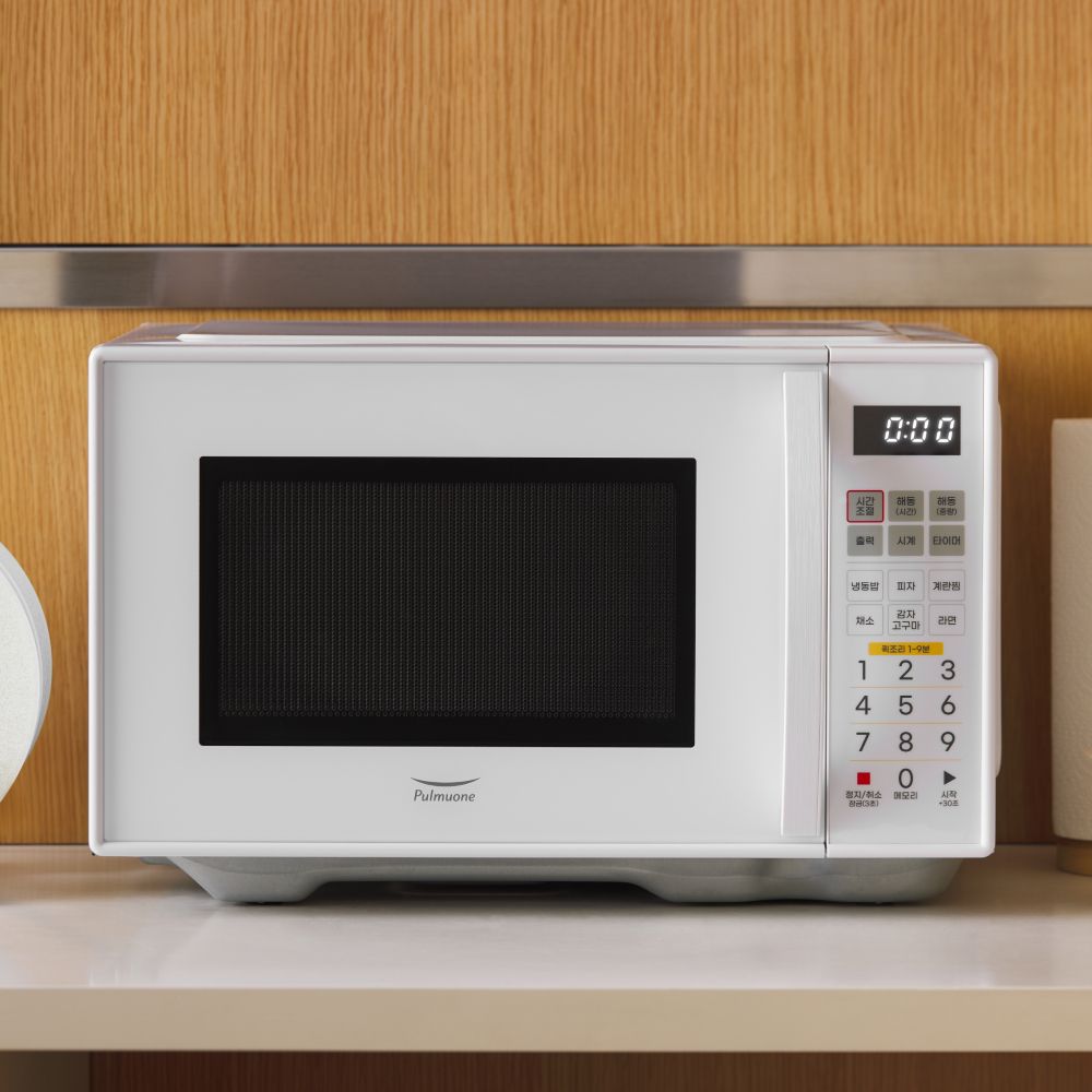 풀무원 25년형 109천원 이지 플랫 전자레인지 무회전 스팀 23L 화이트 MS23E0FWWE