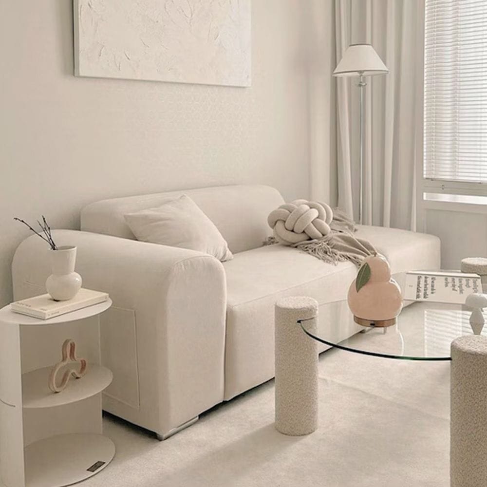 [신상품] 바오트가구 96.030원 / 앤고 아쿠아텍스 2인용 패브릭 소파 (쿠션증정)