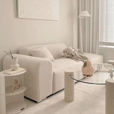 쿠폰가 96.030원 / 앤고 아쿠아텍스 2인용 패브릭 소파 (쿠션증정)