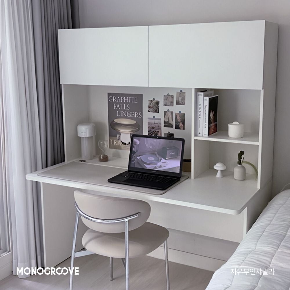 [신상품] 모노그루브 플랜디 1200/1400 전면 책상세트 학생 서재 컴퓨터 수납 책상