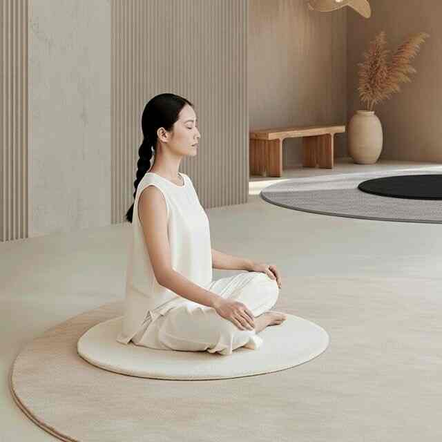 Crayon 円形ラグ［10色・3サイズ］