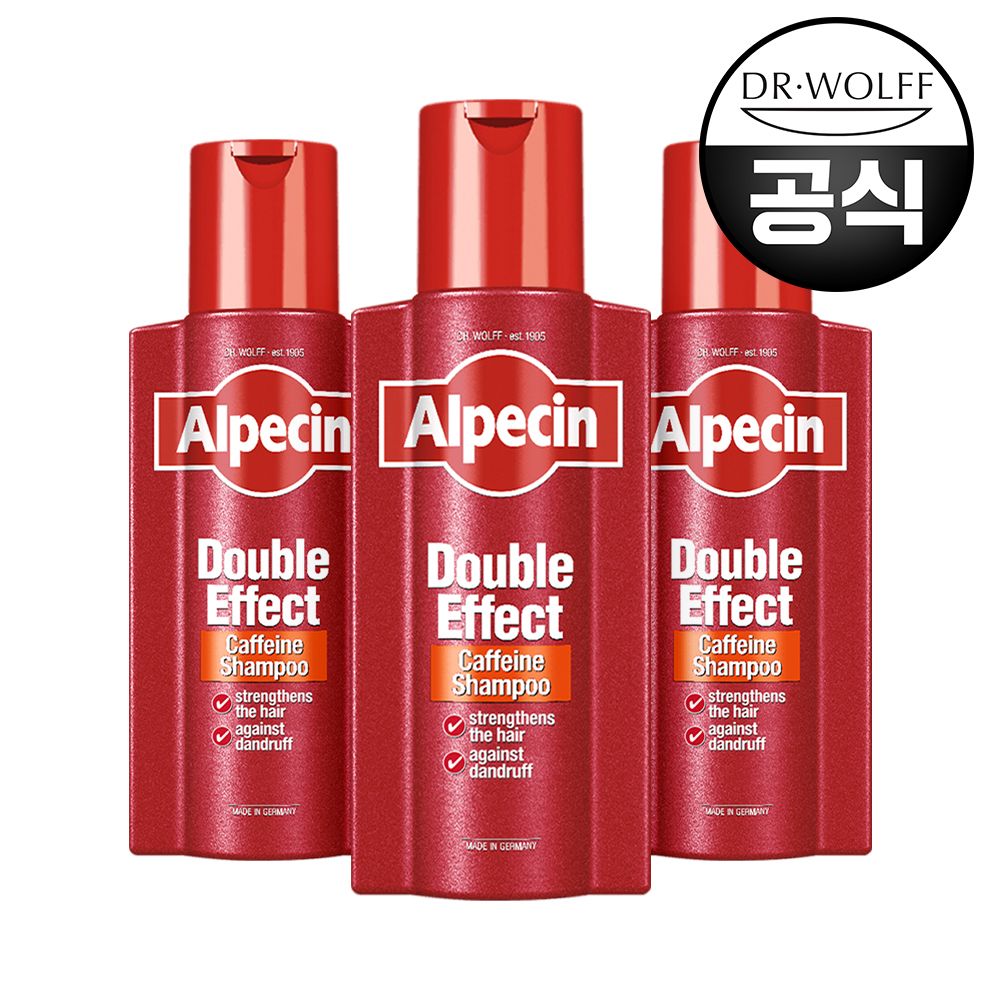 알페신 카페인 더블이펙트 샴푸 375ml 3개