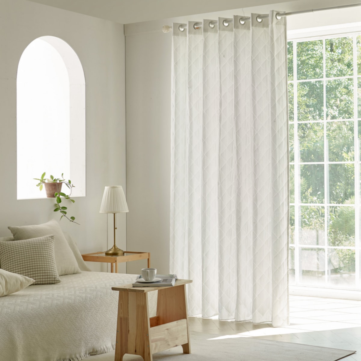 뷰하우스 워밍 분리형 난방비절약 방한 방풍 패딩 커튼 가리개 가림막 