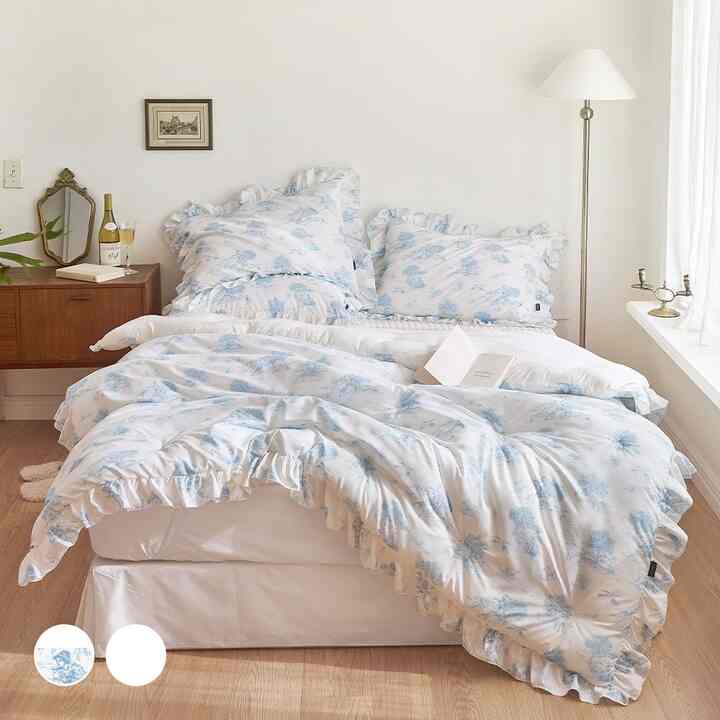 French Blanc カバーのいらない掛け布団セット［2色・2種・2サイズ］