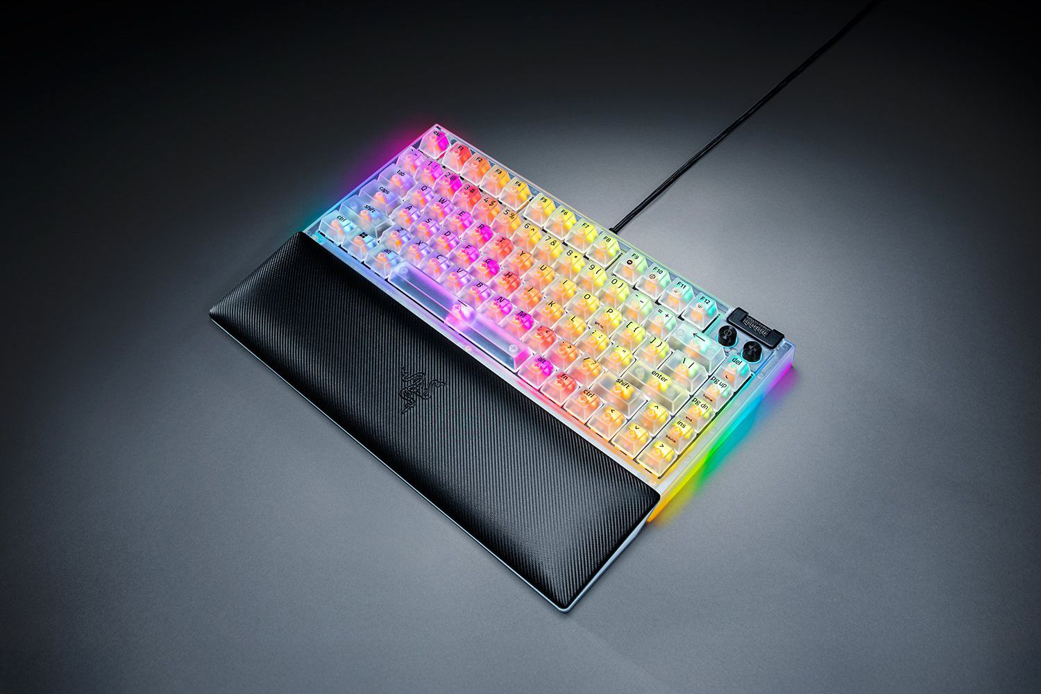 레이저(RAZER) 레이저코리아 블랙위도우 V4 75% 팬텀 화이트 에디션 커스텀 게이밍 키보드