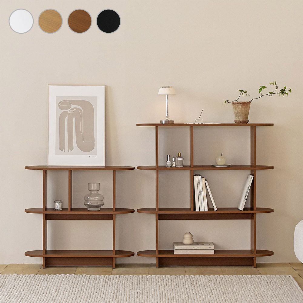 ROOM&HOME WALD ラウンド シェルフ［3色・3種・2サイズ］ ベージュ