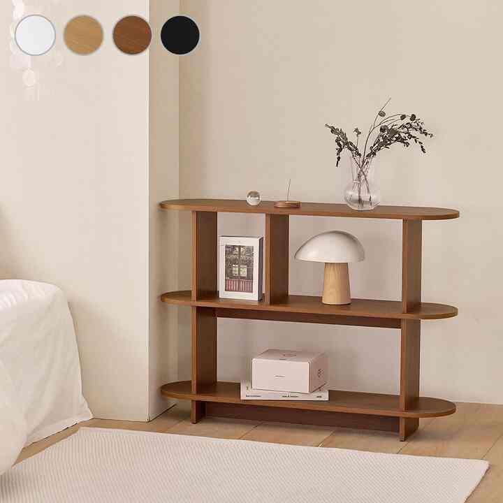 WALD ラウンド シェルフ 2段［2色・2サイズ］