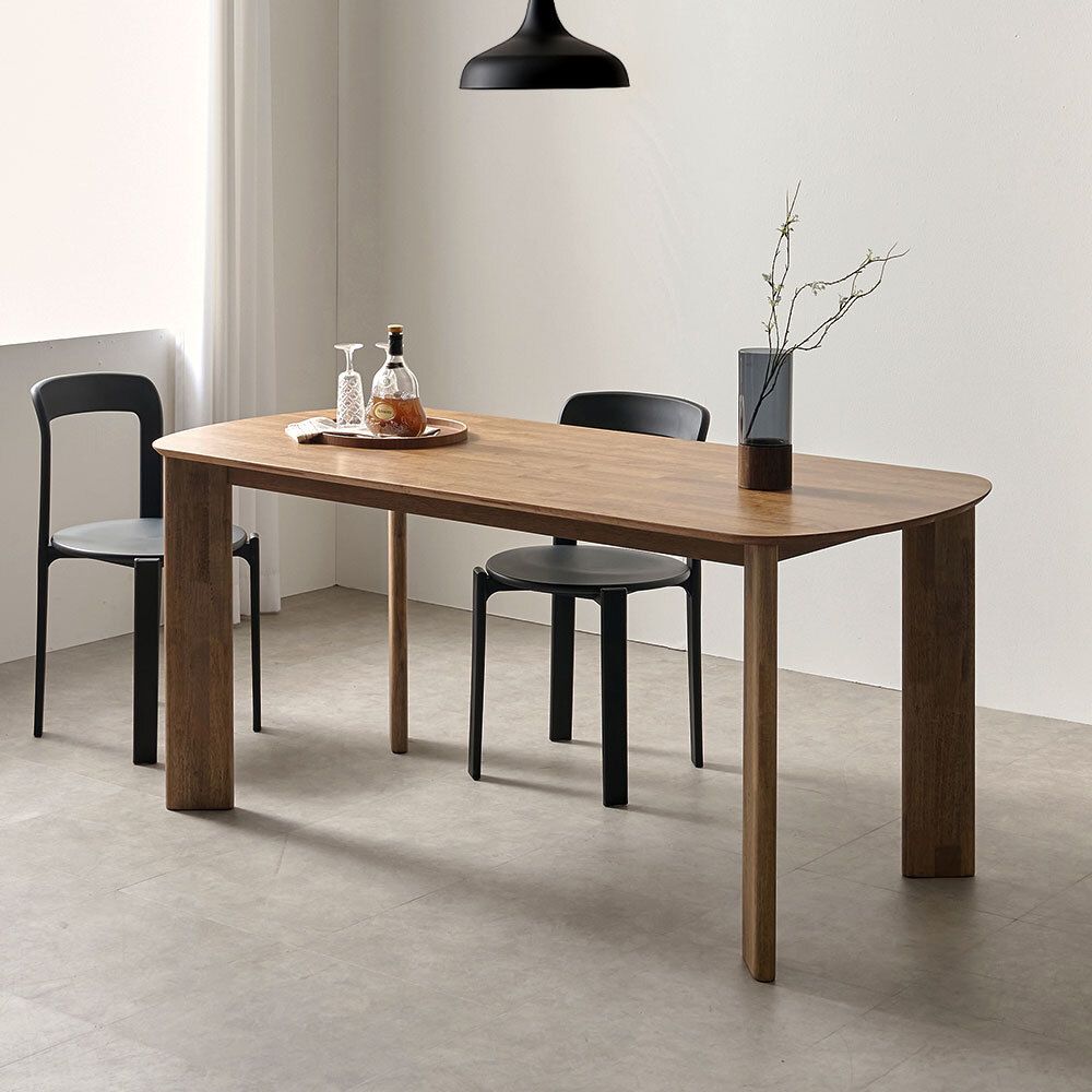 [신상품] 포스트모던 멜라니 원목 헤리티지 스퀘어/라운드 식탁 테이블(1400~2000)