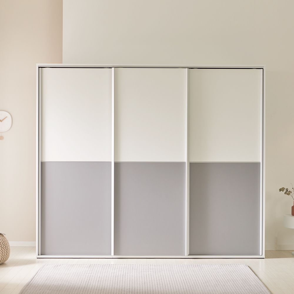 DF동서가구 [단7일 ] 신제품/ 에센셜 비스포크 슬라이딩 옷장 댐핑 3도어 2700 