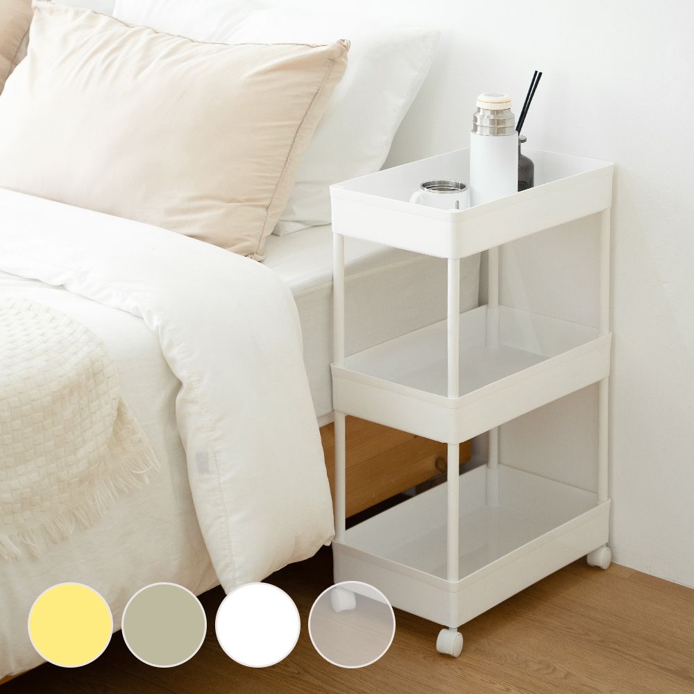 [신상품] 가쯔 로이드 이동식 선반 트롤리 틈새수납장 3size 4color