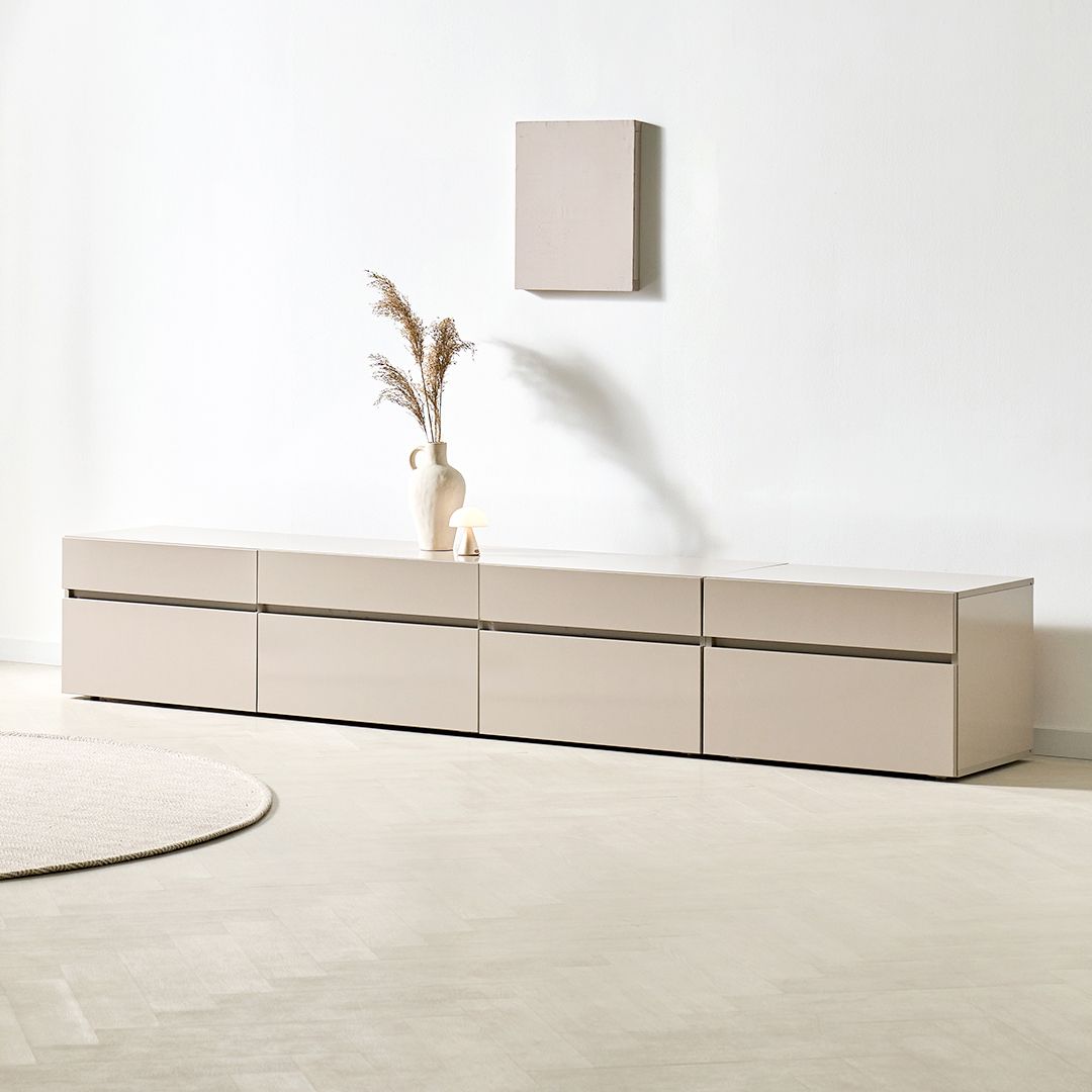 가이온 텐더 LPM 2400 높은 거실장 세트 티비다이 tv장 수납장 