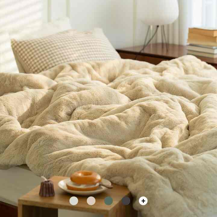 クリーミーラッセル カバーのいらない掛け布団［7色・2種・2サイズ］