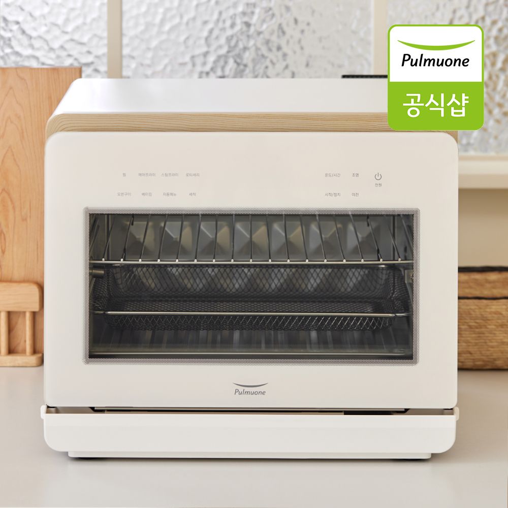 풀무원 스팀쿡 마스터 듀얼스팀오븐 에어프라이어 20L 화이트우드 AV20D11W