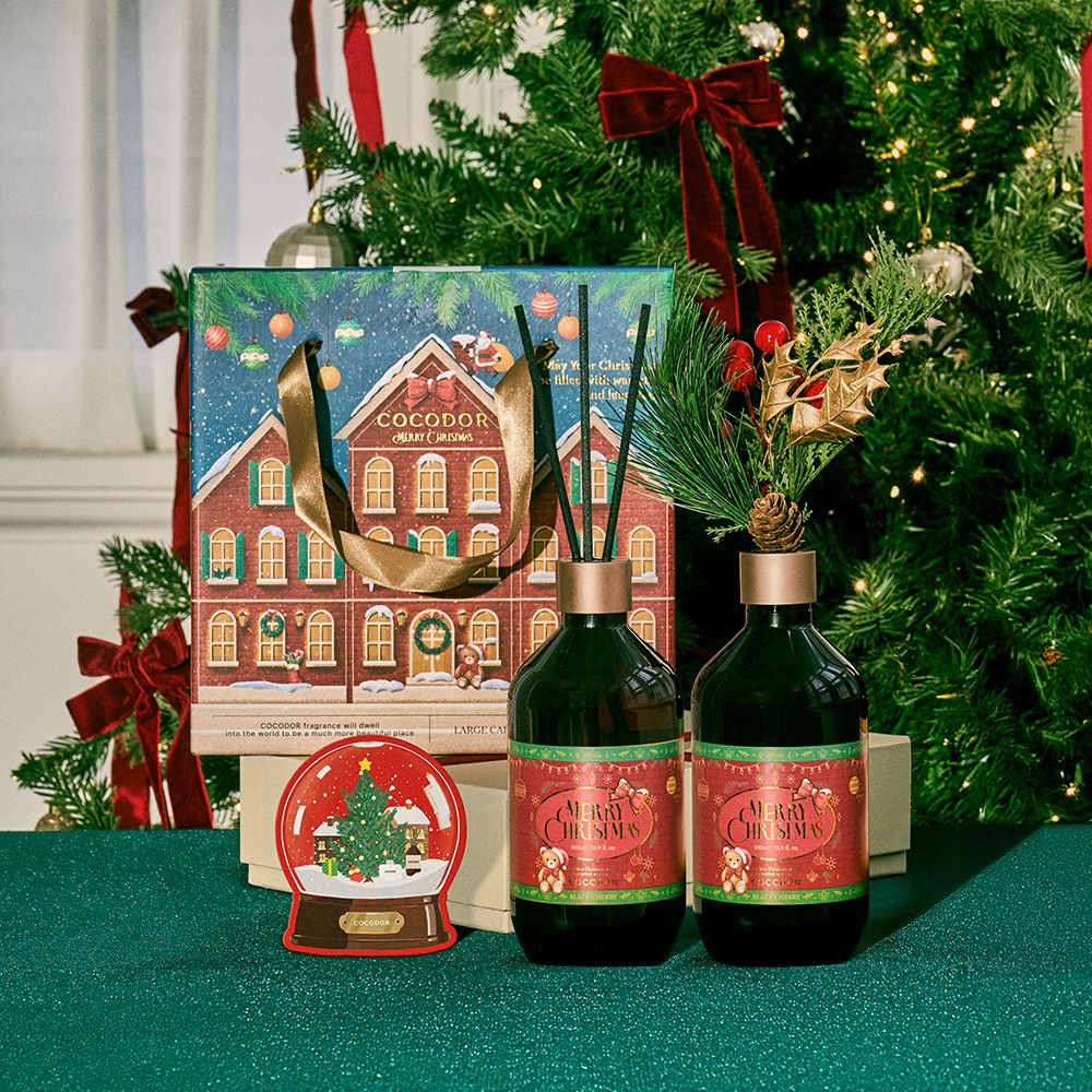 코코도르 1+1 크리스마스 디퓨저 500ml 2개입 (연말 파티 집들이 선물추천 데코 방향제)