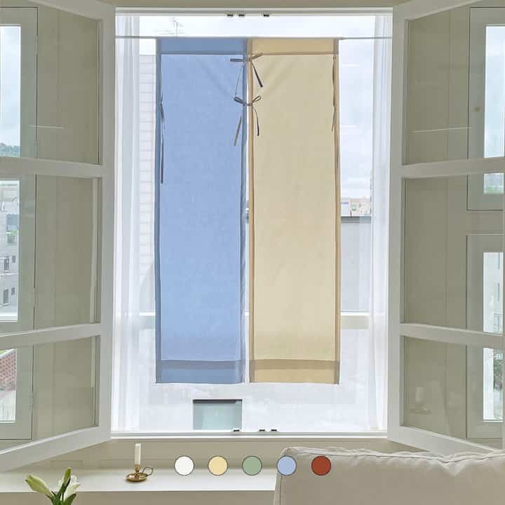 Midnight  目隠しカーテン 2枚セット［10色］