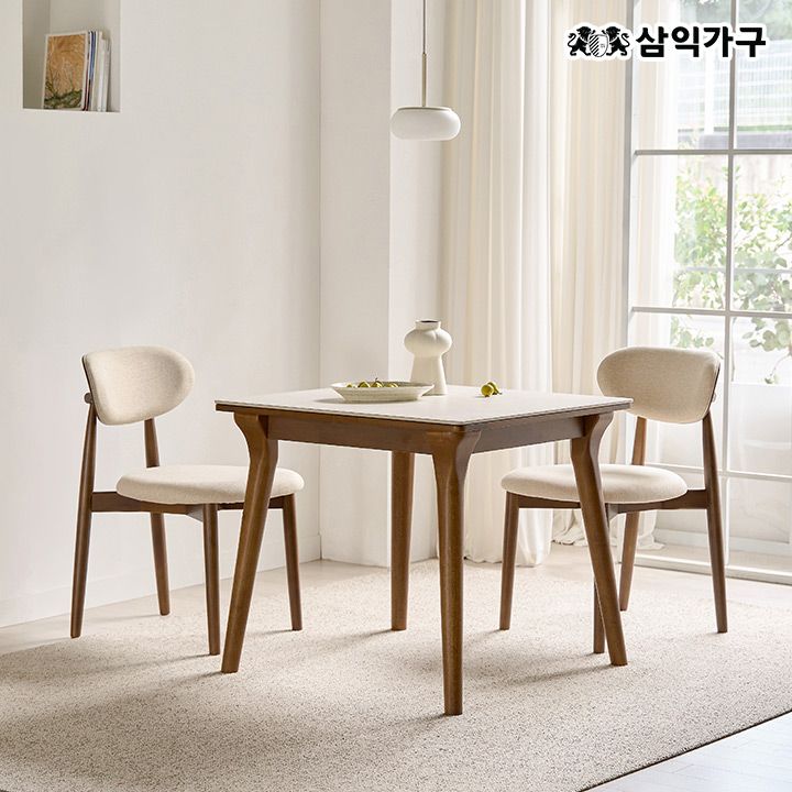 [신상품] 삼익가구 나폴리 세라믹 2인용 800 테이블 세트