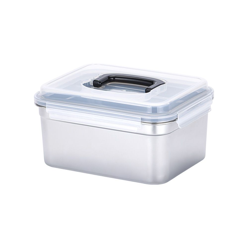 네오플램 Q스텐 304 김장 김치통 밀폐용기 직사각 6L