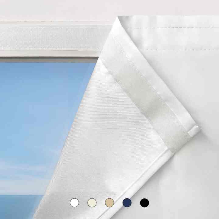 貼り付け式 デイリー 遮光カーテン［10色・3サイズ］