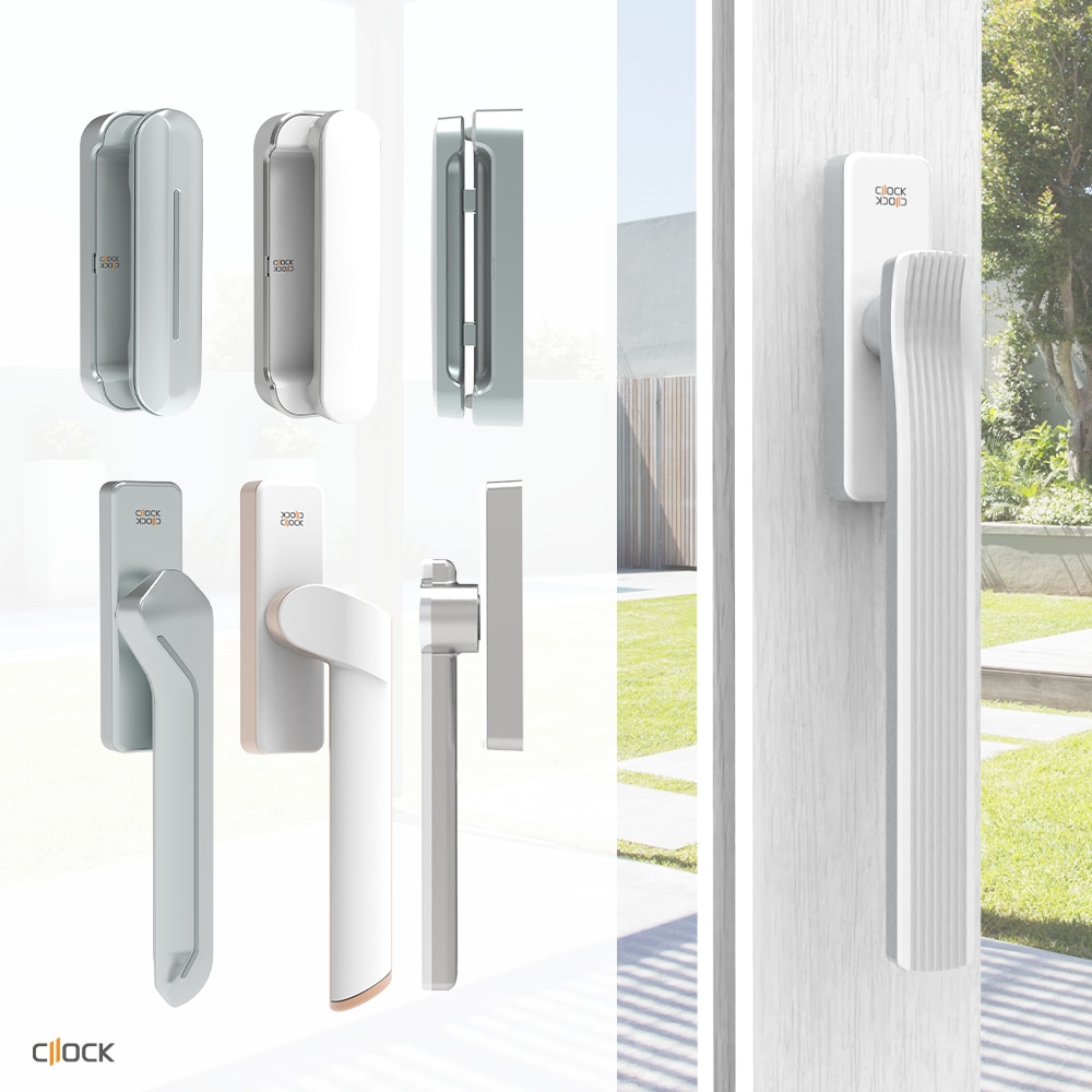 [오늘출발] [신상품] 클락 클락 고정 LG지인 한화 KCC 호환 분합창 고정형 샷시 손잡이 7종 창문 핸들