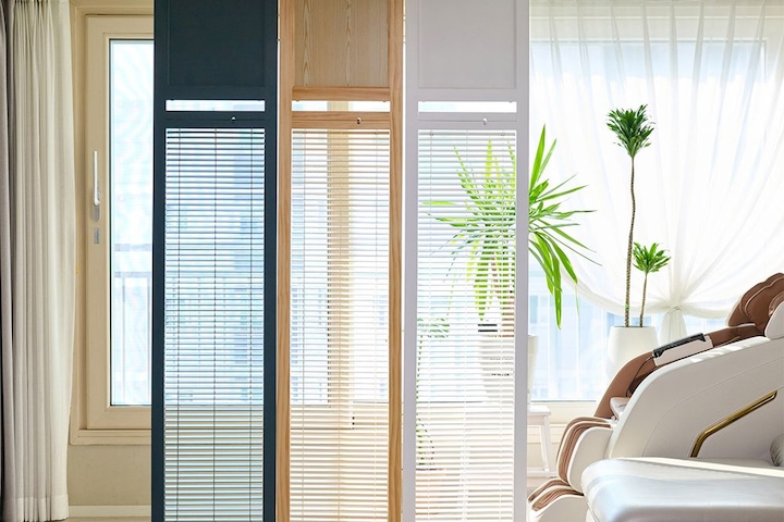 블라인드 원목 인테리어 가벽 파티션 3color