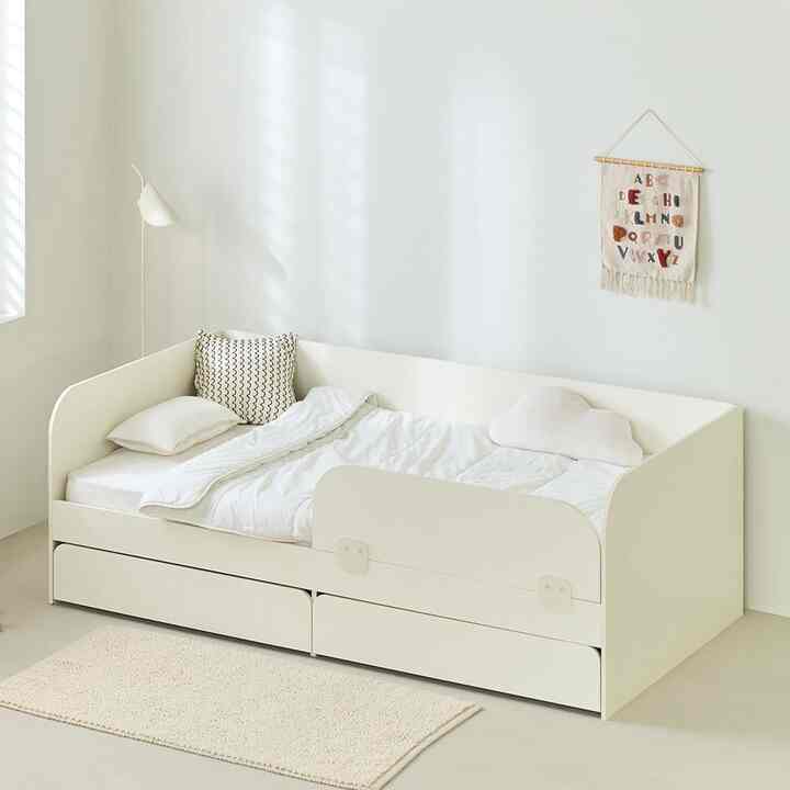 momo 収納付き キッズベッドフレーム SS［3種］