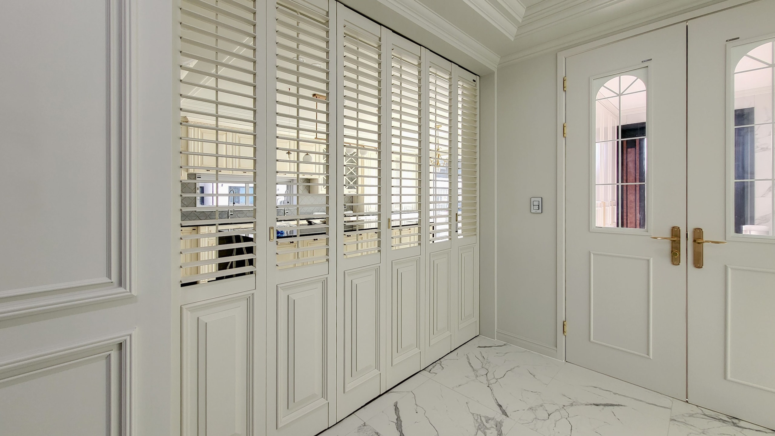 루버셔터 하부고시형 원목커튼 갤러리도어 맞춤제작 사생활보호 인테리어효과 가림막 