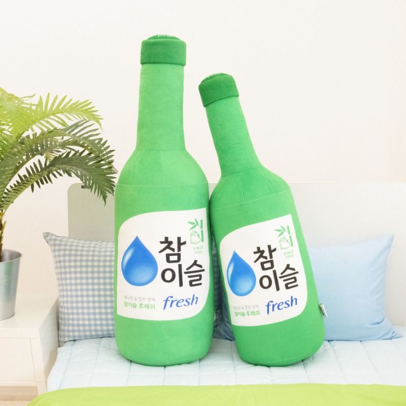 [오늘출발] [신상품] 나라홈데코 진로 참이슬 후레쉬 소주병필로우(M)