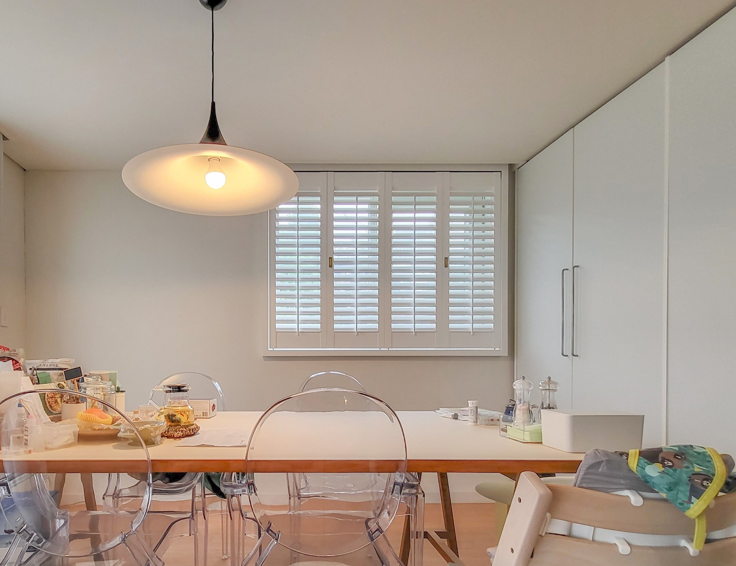 루버셔터 작은창 화이트 원목커튼 사생활보호 인테리어효과 가림막 북유럽인테리어 