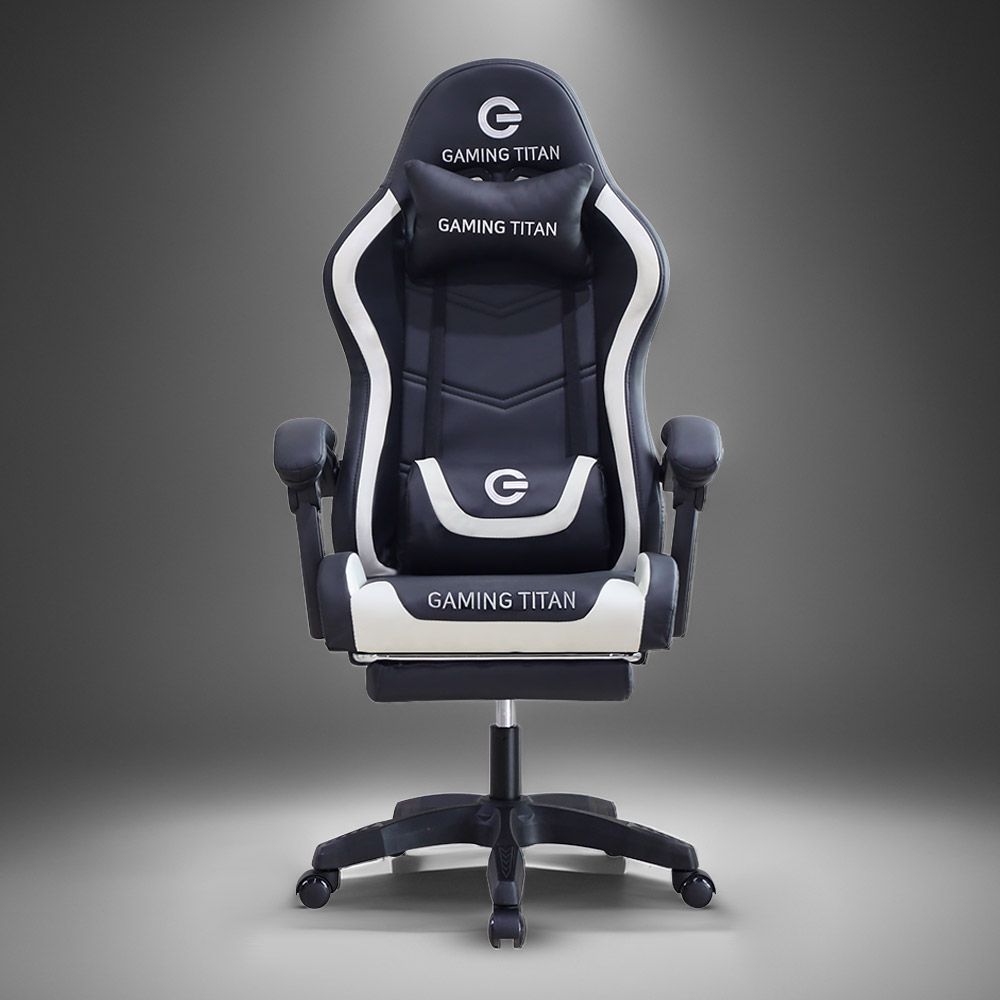 [오늘출발] [신상품] 일루일루 라이트 지 타이탄 게이밍의자 컴퓨터의자 리클라이닝 쿠션포함 발받침대포함