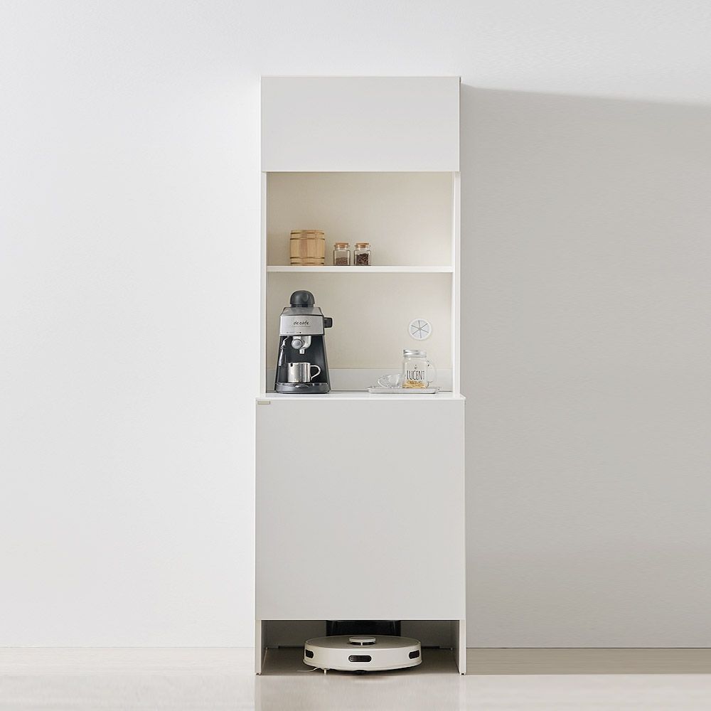 스칸디무드 커스트 로봇청소기 수납장 600 상부장세트 