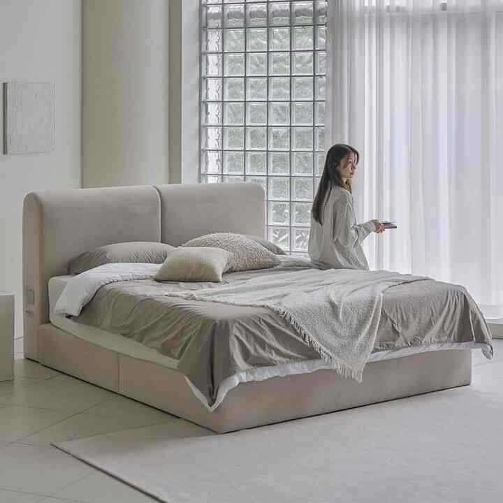 Arko ファブリック ベッドフレーム［8サイズ］