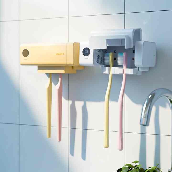 家庭用 ワイヤレス 2人用 歯ブラシ除菌器 ツインディ CL-406［4色］ 