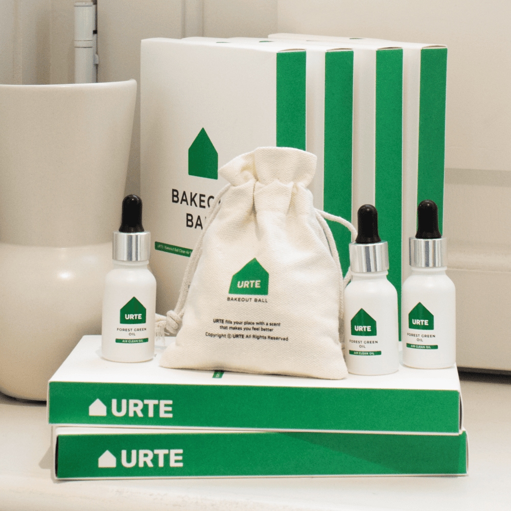 유르테 베이크아웃볼 포레스트 30평 세트 셀프 새집증후군 제거 방법 새집 새가구 페인트 냄새