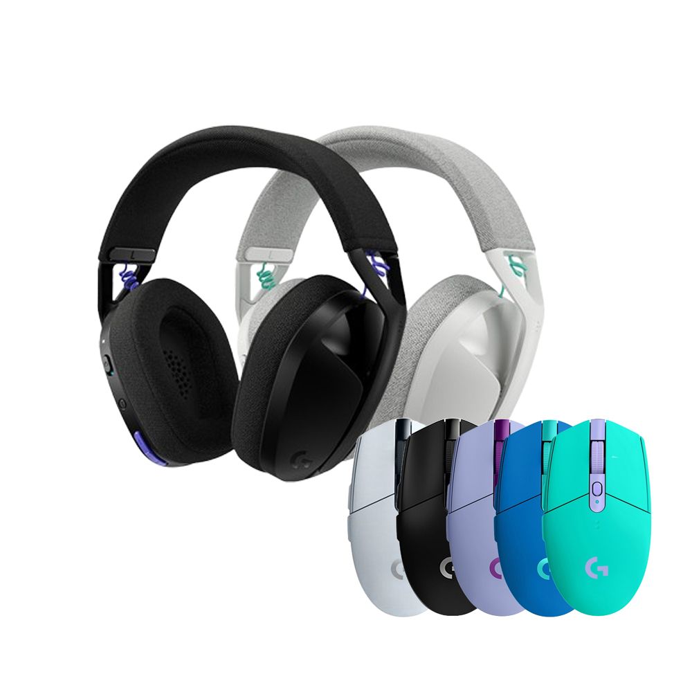 로지텍 로지텍코리아 공식 G321 무선 게이밍 헤드셋 화이트 + G304 무선 마우스 패키지