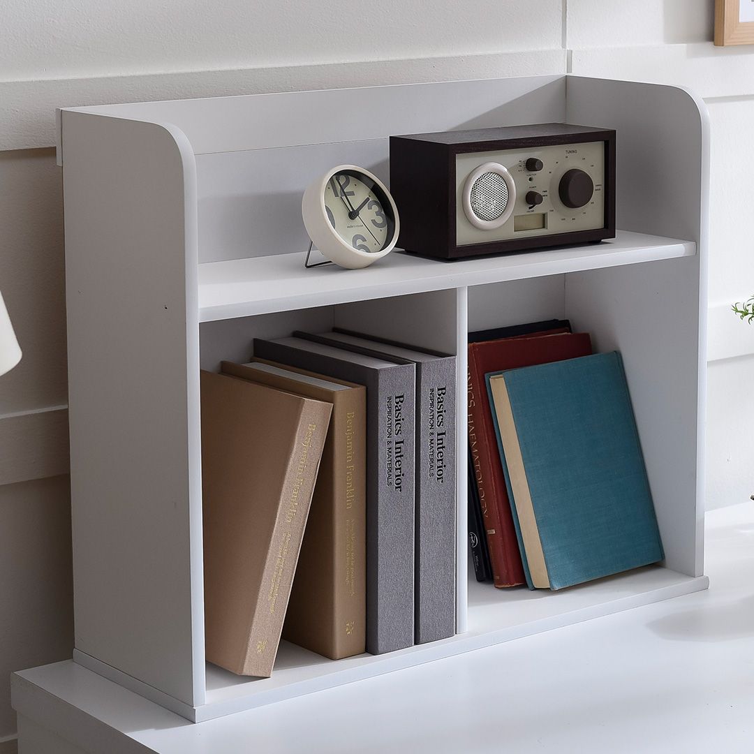 [오늘출발] [신상품] 홈퍼니 심플 60cm 2단 한칸형 책상 미니 책꽂이 6colors