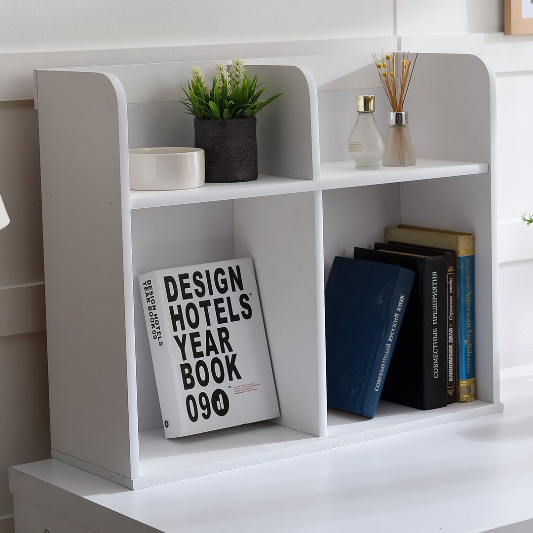 [오늘출발] [신상품] 홈퍼니 심플 60cm 2단 두칸형 책상 미니 책꽂이 6colors